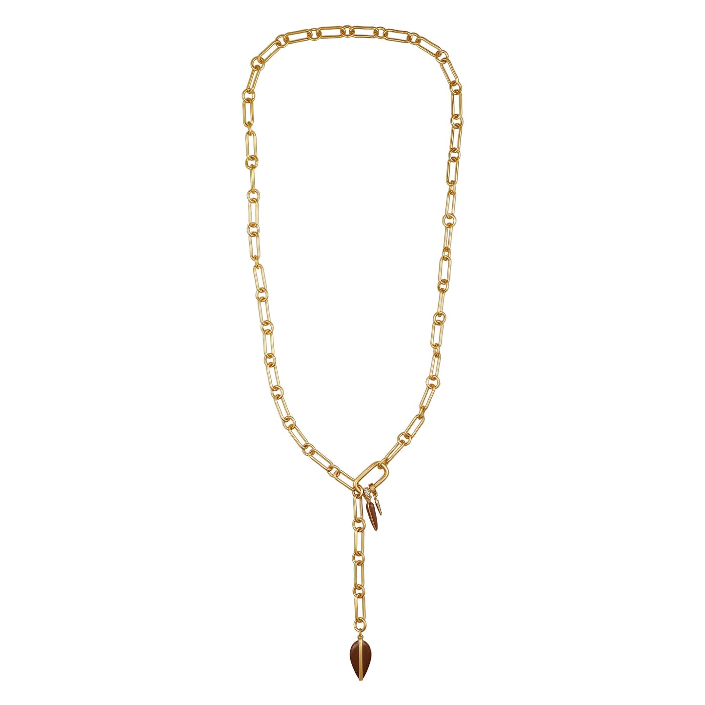 Vince Camuto Goldtone Link Lariat Necklace Gold Tone