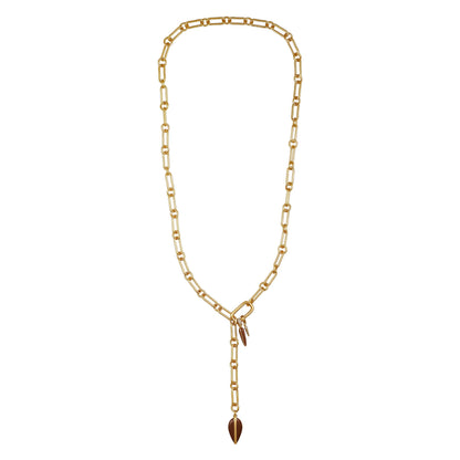 Vince Camuto Goldtone Link Lariat Necklace Gold Tone