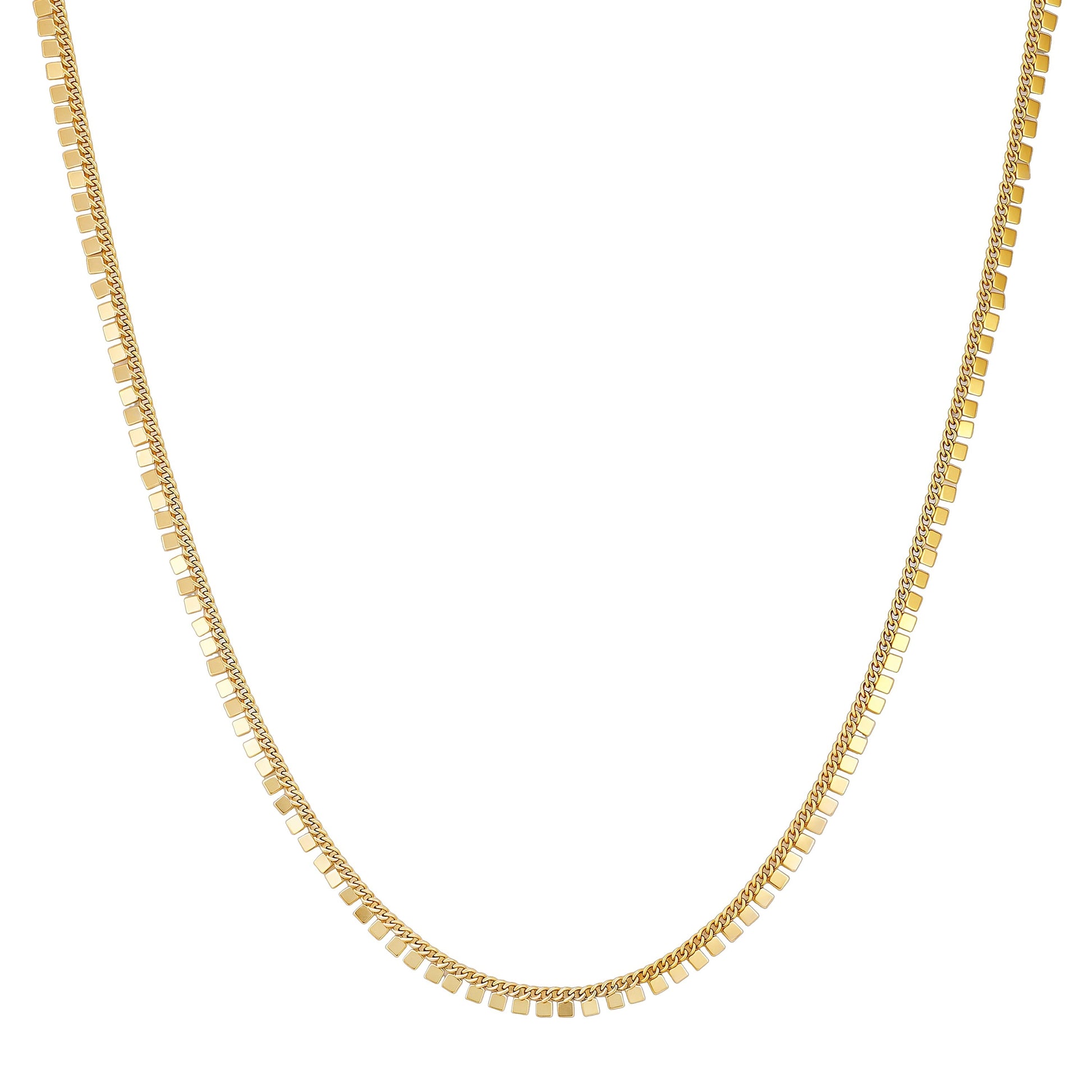 Vince Camuto Geometric Chain Necklace Gold Tone