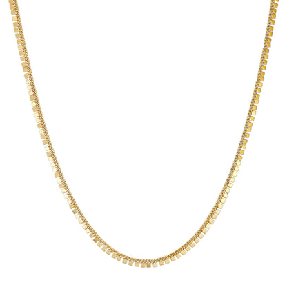 Vince Camuto Geometric Chain Necklace Gold Tone
