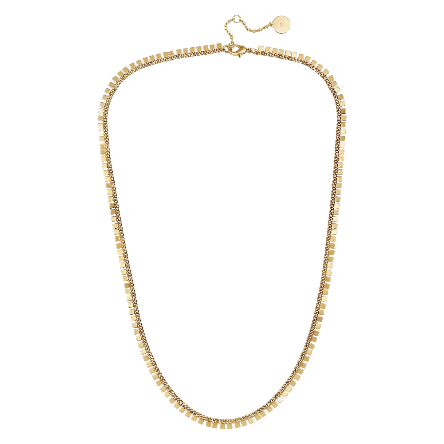 Vince Camuto Geometric Chain Necklace Gold Tone
