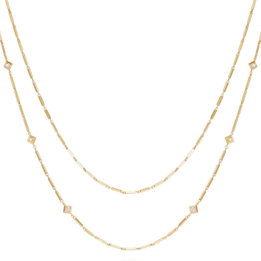 Vince Camuto Goldtone Long Layered Necklace Gold Tone
