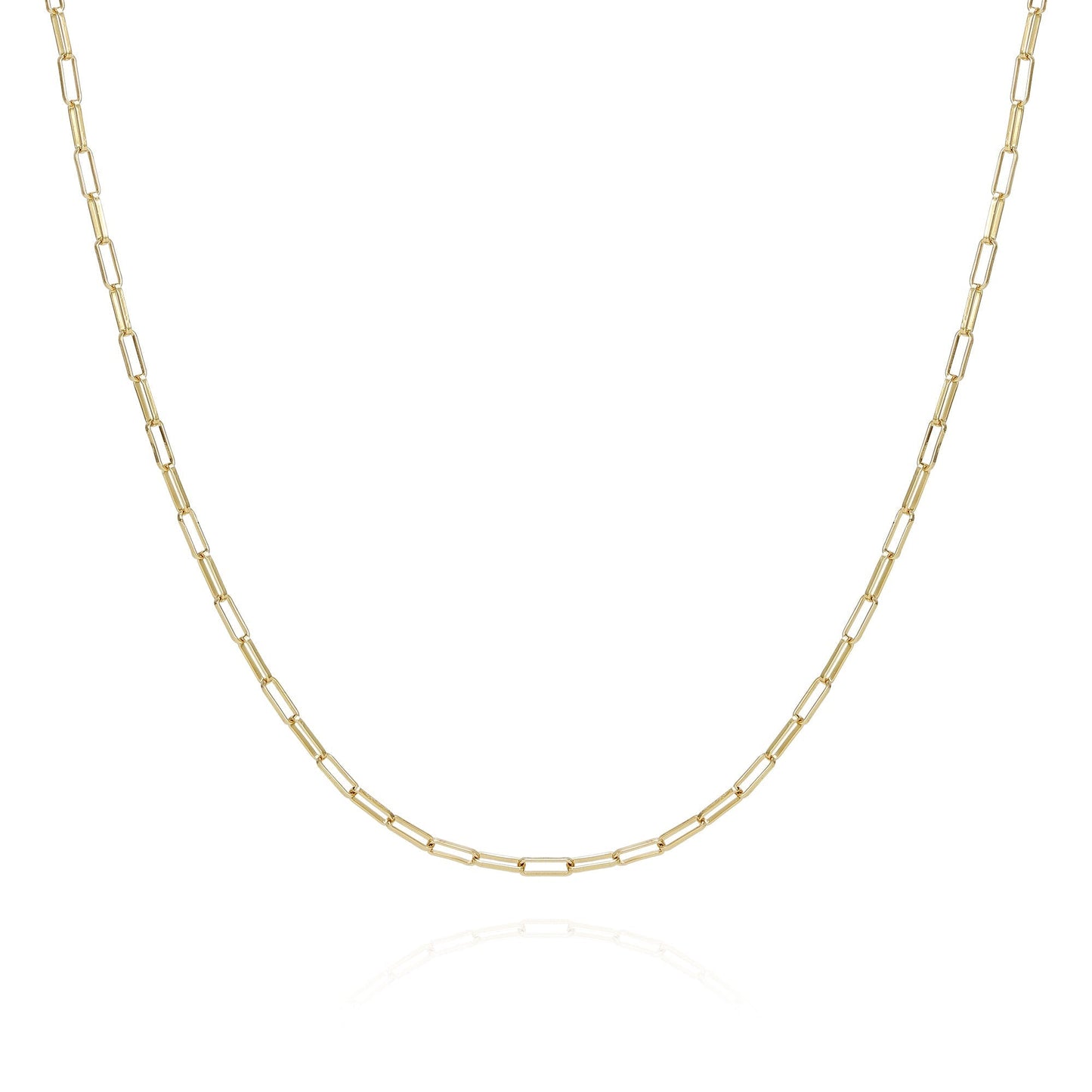 Vince Camuto Goldtone Paper Clip Chain Link Necklace Gold Tone