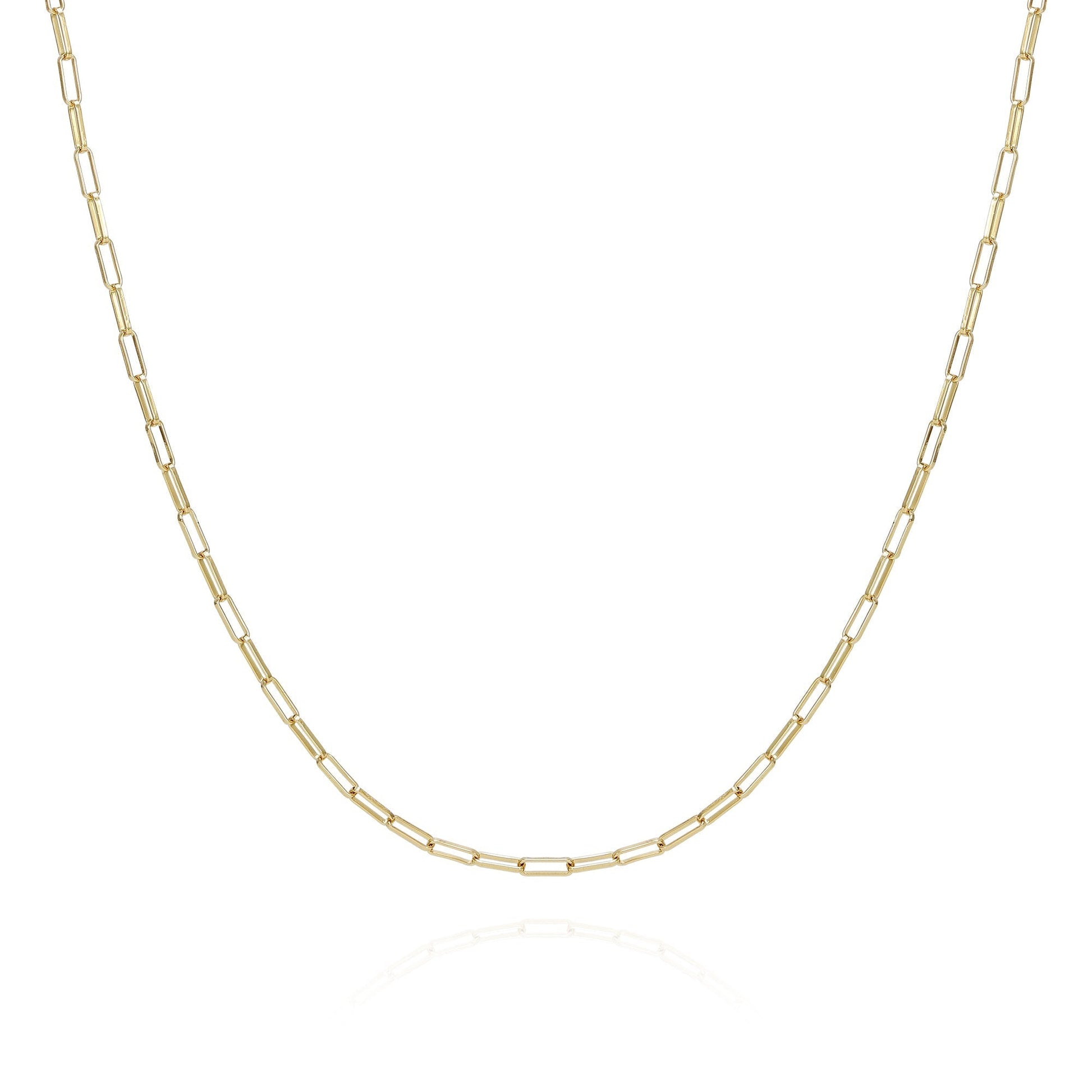 Vince Camuto Goldtone Paper Clip Chain Link Necklace Gold Tone