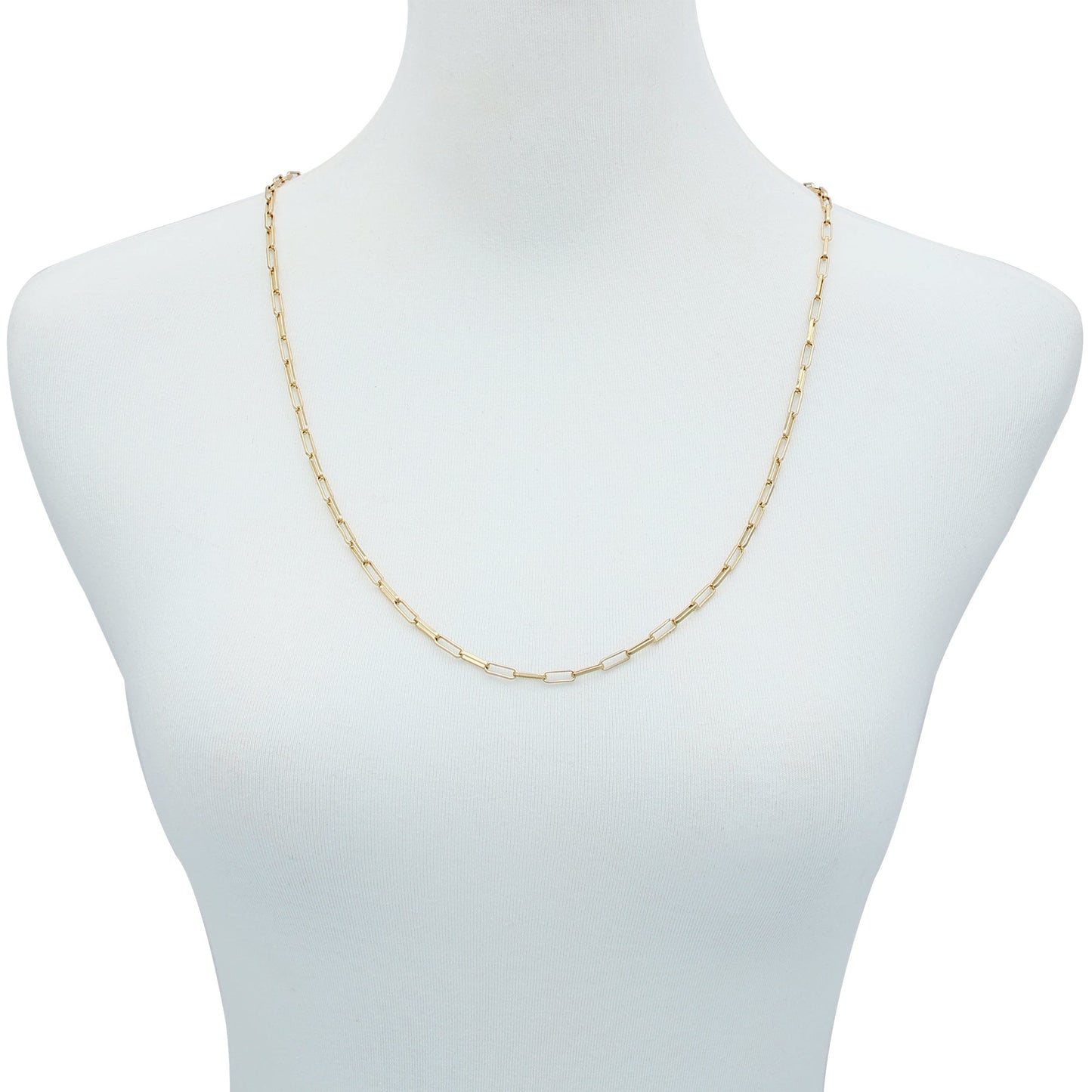 Vince Camuto Goldtone Paper Clip Chain Link Necklace Gold Tone