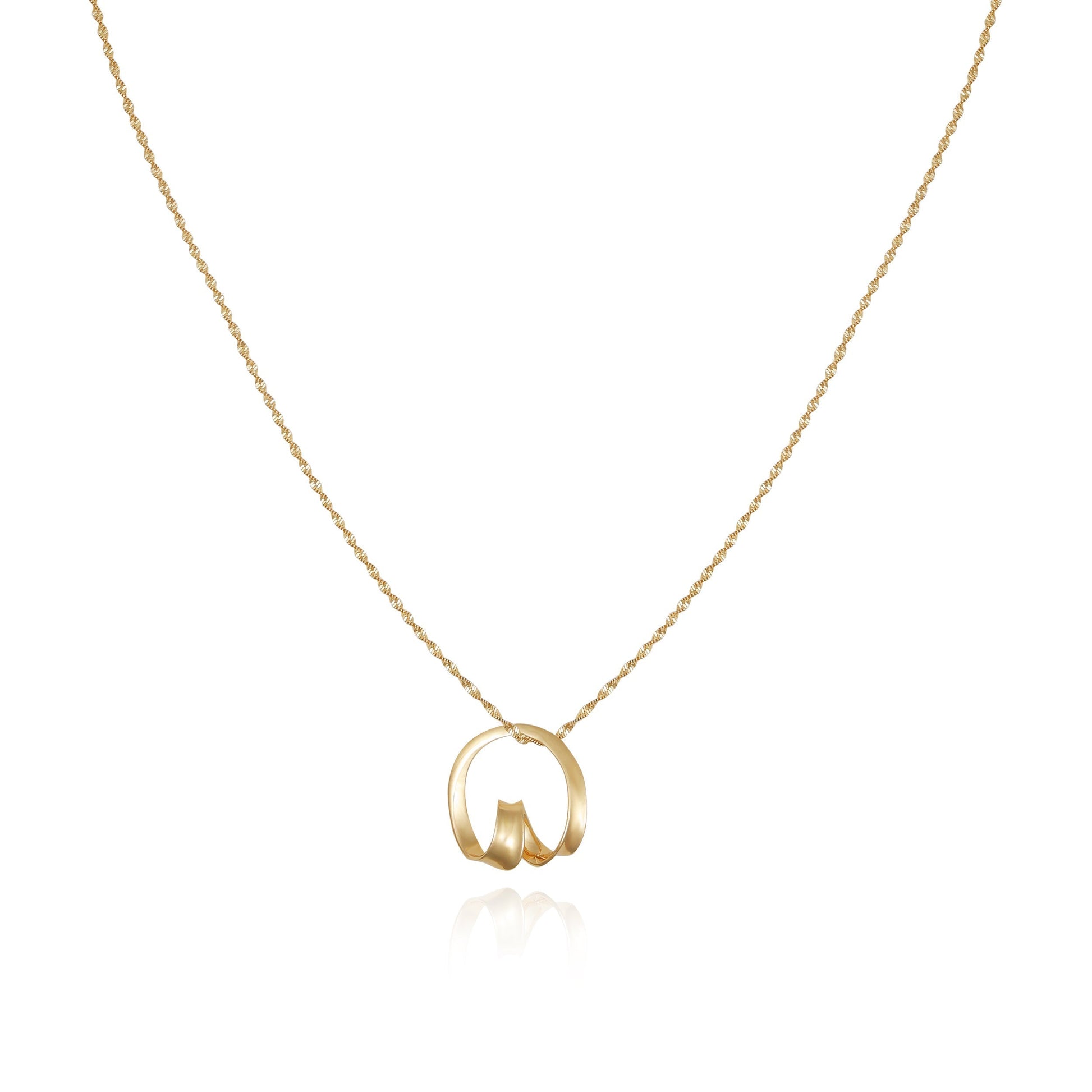 Vince Camuto Goldtone Herringbone Chain Long Necklace Gold Tone