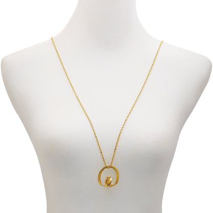 Vince Camuto Goldtone Herringbone Chain Long Necklace Gold Tone