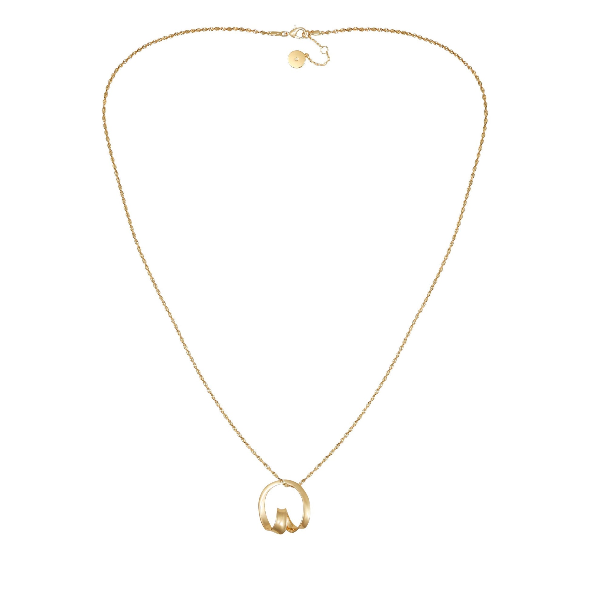 Vince Camuto Goldtone Herringbone Chain Long Necklace Gold Tone