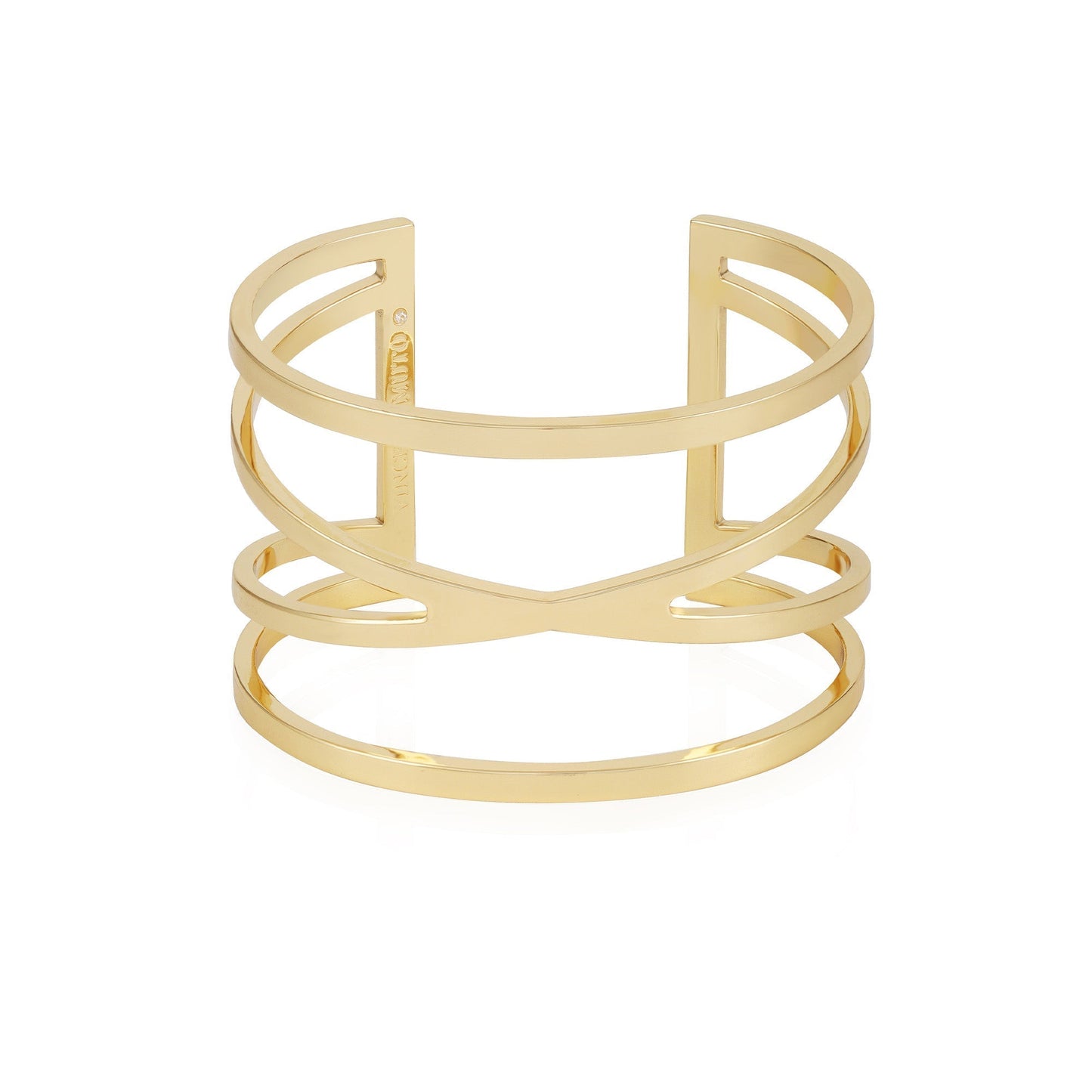 Vince Camuto Goldtone Twisted Double Cuff Bracelet Gold Tone