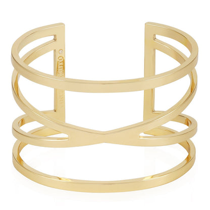 Vince Camuto Goldtone Twisted Double Cuff Bracelet Gold Tone