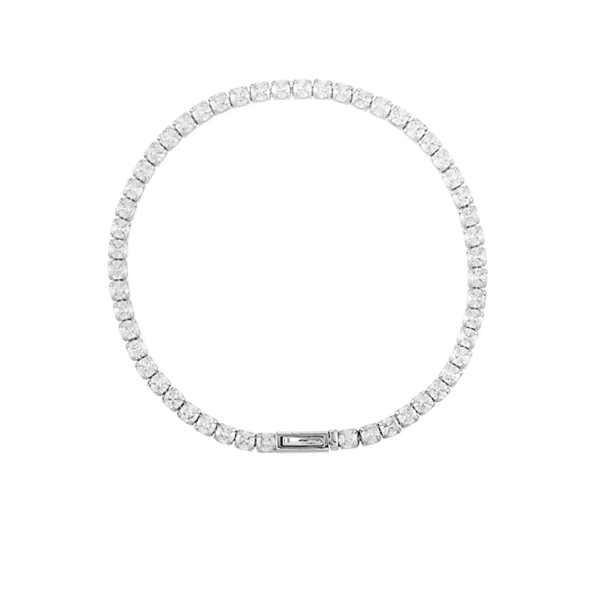 Vince Camuto Cubic Zirconia Tennis Bracelet Silver Tone