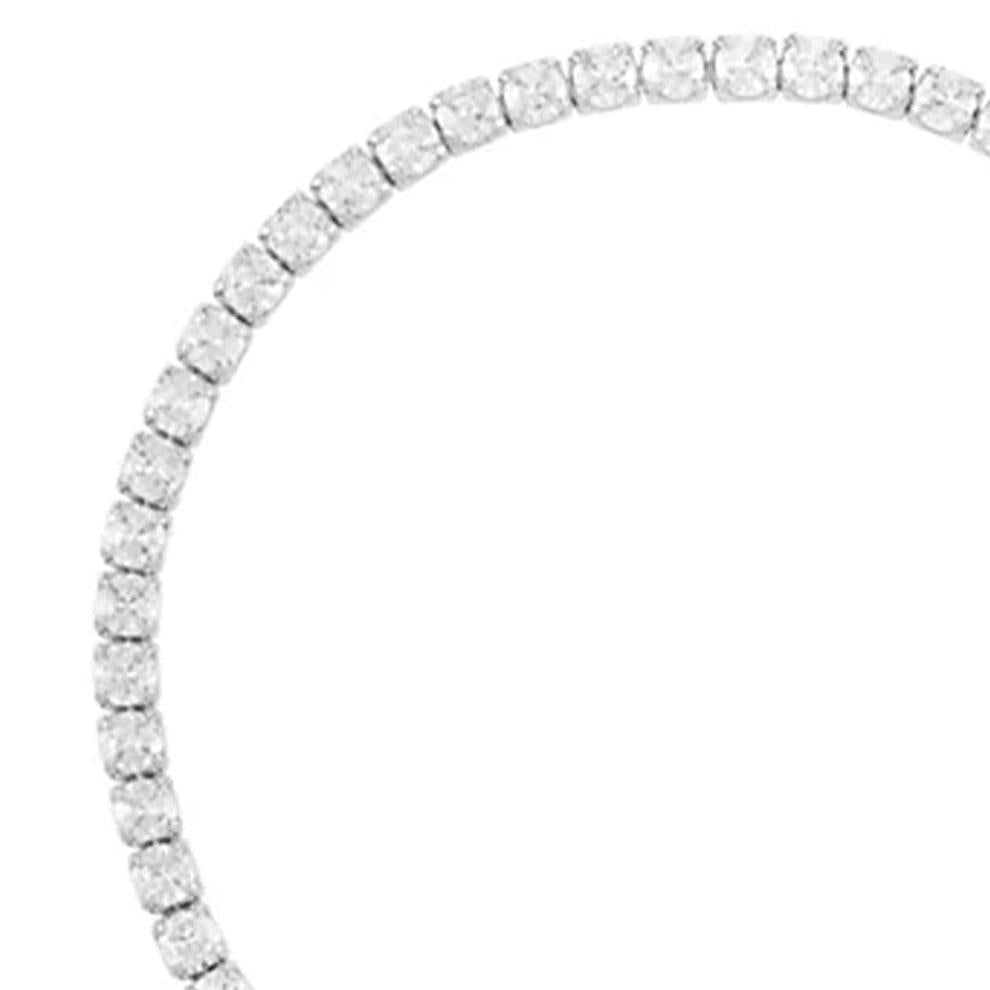 Vince Camuto Cubic Zirconia Tennis Bracelet Silver Tone