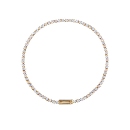 Vince Camuto Cubic Zirconia Tennis Bracelet Gold Tone