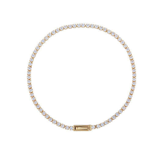 Vince Camuto Cubic Zirconia Tennis Bracelet Gold Tone
