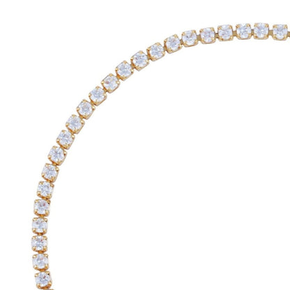Vince Camuto Cubic Zirconia Tennis Bracelet Gold Tone
