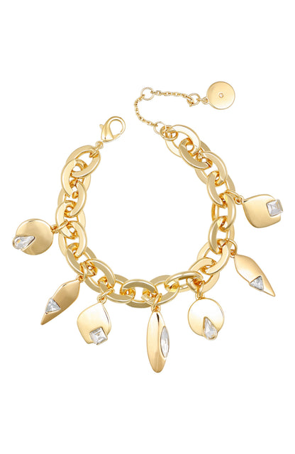 Vince Camuto Goldtone Charm Bracelet Gold Tone