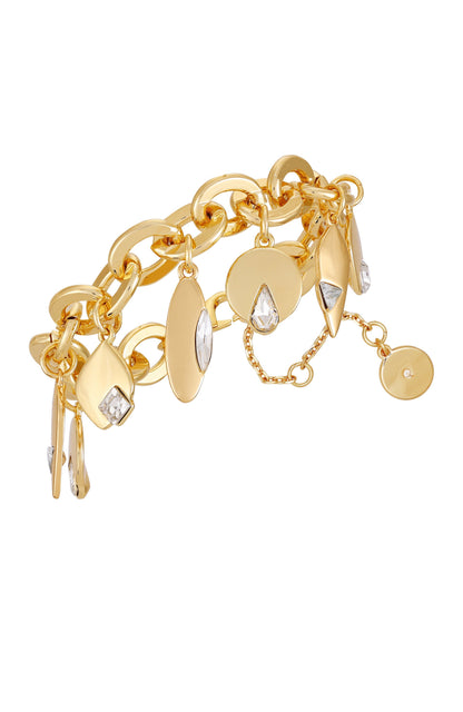 Vince Camuto Goldtone Charm Bracelet Gold Tone