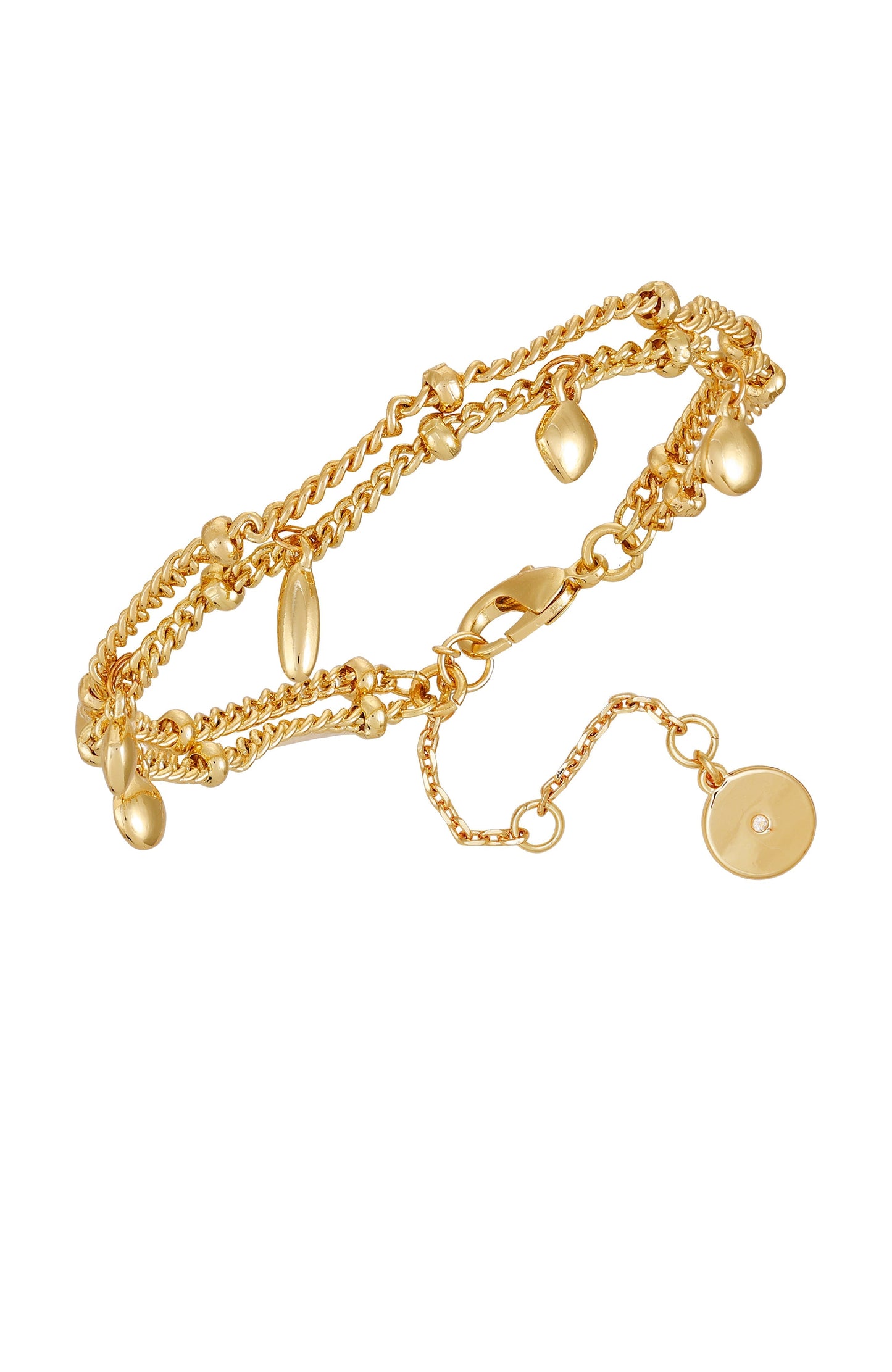 Vince Camuto Goldtone Multi Charm Bracelet Gold Tone