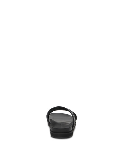 Vince Camuto Men's Dabor Cross-Band Sandal Black\/Black Leather